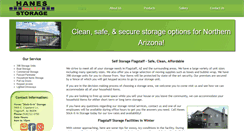 Desktop Screenshot of hanesstorage.com